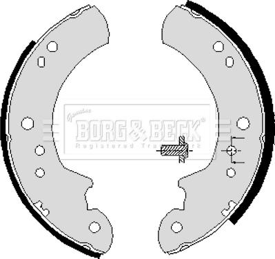 Borg & Beck BBS6191 - Brake Shoe Set autospares.lv