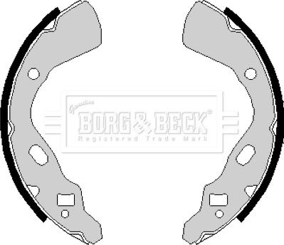 Borg & Beck BBS6148 - Brake Shoe Set autospares.lv