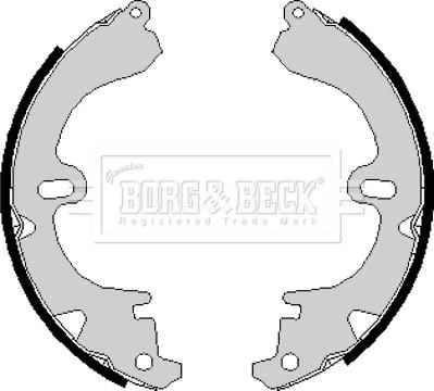 Borg & Beck BBS6151 - Brake Shoe Set autospares.lv