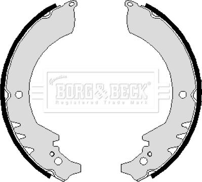 Borg & Beck BBS6109 - Brake Shoe Set autospares.lv