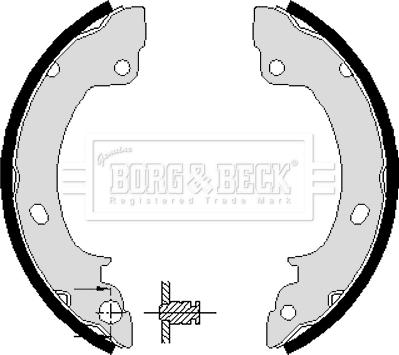 Borg & Beck BBS6100 - Brake Shoe Set autospares.lv