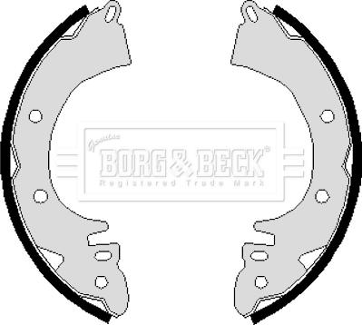 Borg & Beck BBS6114 - Brake Shoe Set autospares.lv