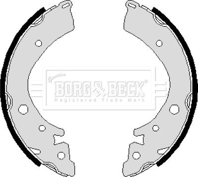 Borg & Beck BBS6116 - Brake Shoe Set autospares.lv