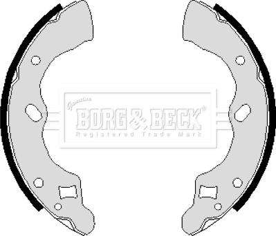 Borg & Beck BBS6118 - Brake Shoe Set autospares.lv