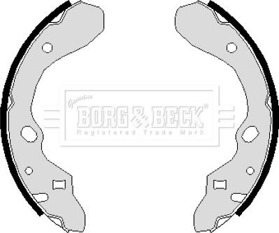 Borg & Beck BBS6112 - Brake Shoe Set autospares.lv