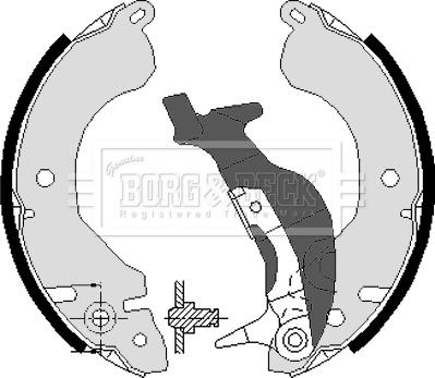 Borg & Beck BBS6117 - Brake Shoe Set autospares.lv