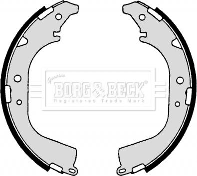 Borg & Beck BBS6182 - Brake Shoe Set autospares.lv