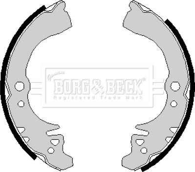 Borg & Beck BBS6139 - Brake Shoe Set autospares.lv