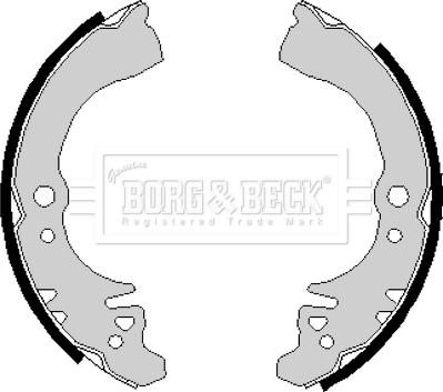 Borg & Beck BBS6135 - Brake Shoe Set autospares.lv