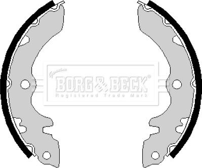 Borg & Beck BBS6136 - Brake Shoe Set autospares.lv