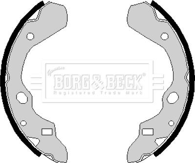 Borg & Beck BBS6130 - Brake Shoe Set autospares.lv