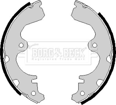 Borg & Beck BBS6132 - Brake Shoe Set autospares.lv