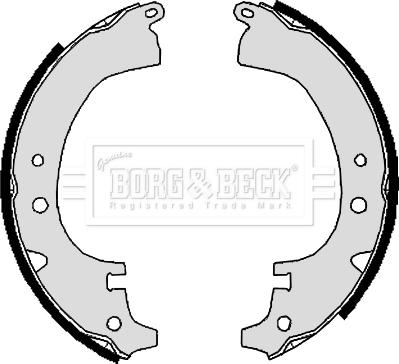 Borg & Beck BBS6124 - Brake Shoe Set autospares.lv