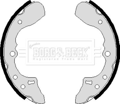 Borg & Beck BBS6120 - Brake Shoe Set autospares.lv