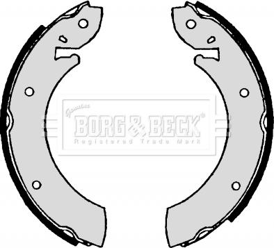 Borg & Beck BBS6172 - Brake Shoe Set autospares.lv