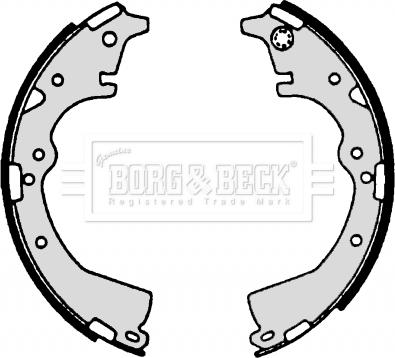 Borg & Beck BBS6177 - Brake Shoe Set autospares.lv