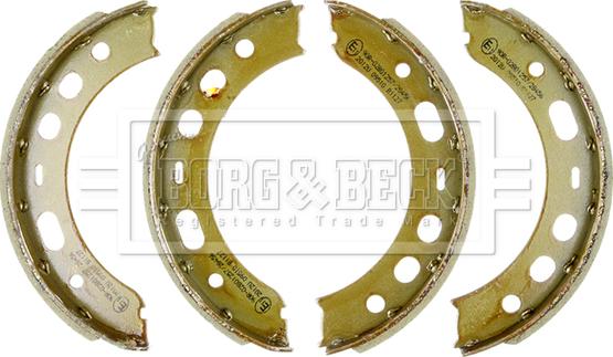 Borg & Beck BBS6392 - Brake Shoe Set, parking brake autospares.lv