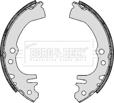 Borg & Beck BBS6300 - Brake Shoe Set autospares.lv