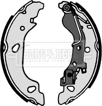 Borg & Beck BBS6308 - Brake Shoe Set autospares.lv