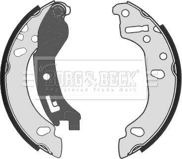 Borg & Beck BBS6334 - Brake Shoe Set autospares.lv