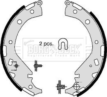 Borg & Beck BBS6336 - Brake Shoe Set autospares.lv