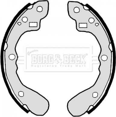 Borg & Beck BBS6324 - Brake Shoe Set autospares.lv