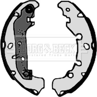 Borg & Beck BBS6320 - Brake Shoe Set autospares.lv