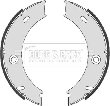 Borg & Beck BBS6328 - Brake Shoe Set, parking brake autospares.lv