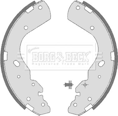 Borg & Beck BBS6323 - Brake Shoe Set autospares.lv