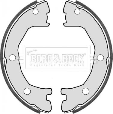 Borg & Beck BBS6322 - Brake Shoe Set, parking brake autospares.lv