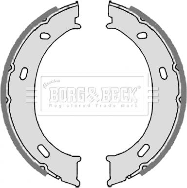 Borg & Beck BBS6327 - Brake Shoe Set, parking brake autospares.lv