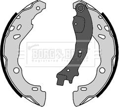 Borg & Beck BBS6376 - Brake Shoe Set autospares.lv