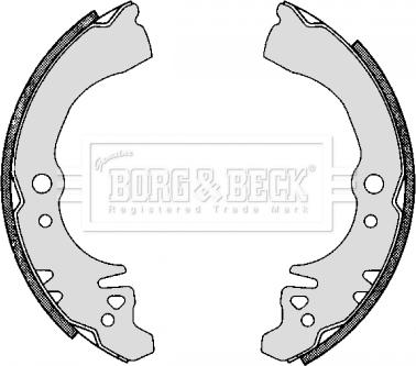 Borg & Beck BBS6298 - Brake Shoe Set autospares.lv