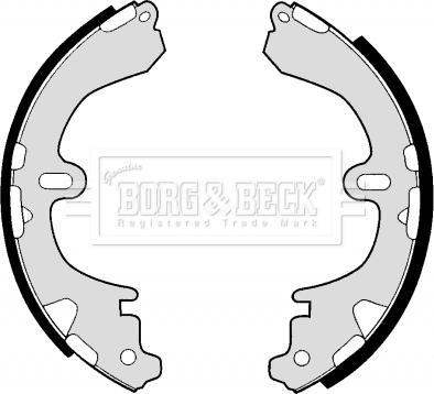 Borg & Beck BBS6249 - Brake Shoe Set autospares.lv