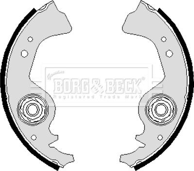 Borg & Beck BBS6244 - Brake Shoe Set autospares.lv