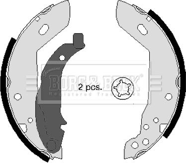 Borg & Beck BBS6240 - Brake Shoe Set autospares.lv