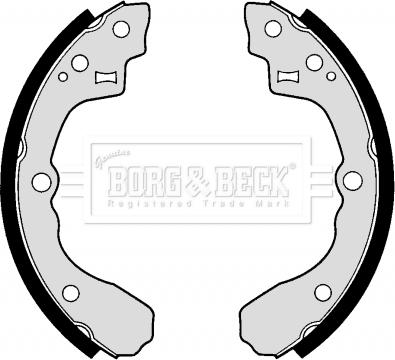 Borg & Beck BBS6259 - Brake Shoe Set autospares.lv