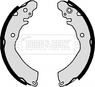 Borg & Beck BBS6254 - Brake Shoe Set autospares.lv