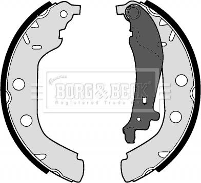 Borg & Beck BBS6255 - Brake Shoe Set autospares.lv