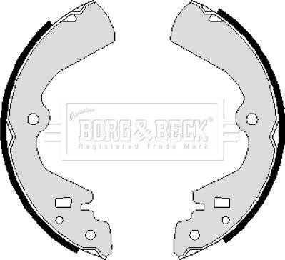 Borg & Beck BBS6250 - Brake Shoe Set autospares.lv