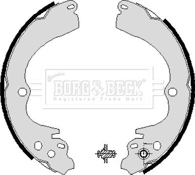 Borg & Beck BBS6204 - Brake Shoe Set autospares.lv