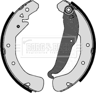 Borg & Beck BBS6203 - Brake Shoe Set autospares.lv