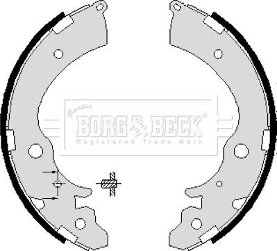 Borg & Beck BBS6218 - Brake Shoe Set autospares.lv