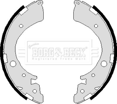 Borg & Beck BBS6235 - Brake Shoe Set autospares.lv