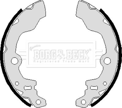 Borg & Beck BBS6232 - Brake Shoe Set autospares.lv