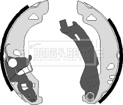 Borg & Beck BBS6220 - Brake Shoe Set autospares.lv