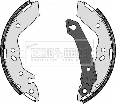 Borg & Beck BBS6272 - Brake Shoe Set autospares.lv