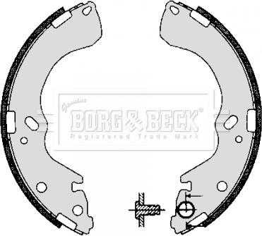 Borg & Beck BBS6277 - Brake Shoe Set autospares.lv