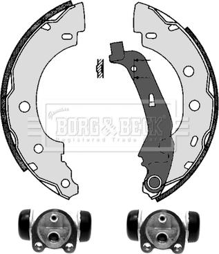 Borg & Beck BBS1099K - Brake Shoe Set autospares.lv