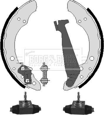 Borg & Beck BBS1060K - Brake Shoe Set autospares.lv